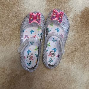 Butterfly jelly shoes